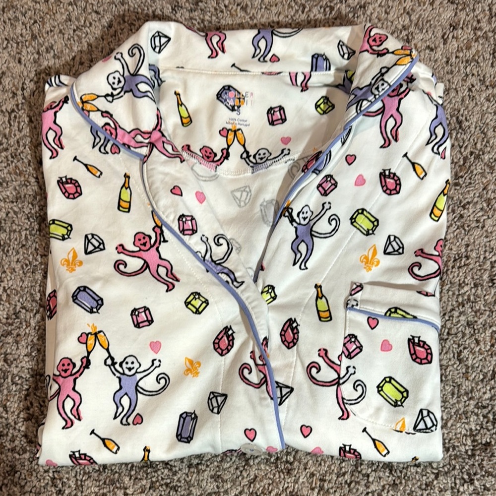 Roller Rabbit Cheery Monkey Pajamas